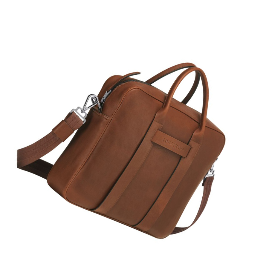 Longchamp 3D M Aktetas Dames Bruin | NL-BZ59607