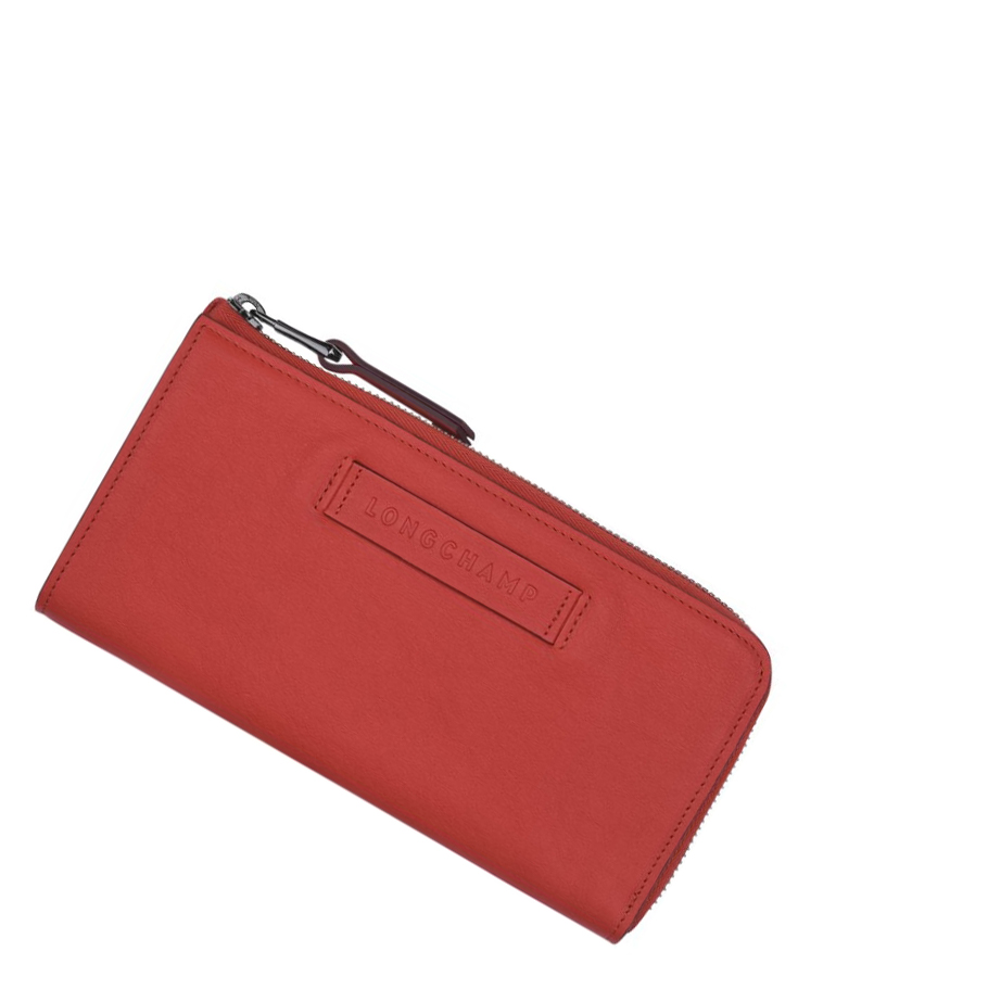 Longchamp 3D Portefeuille Dames Rood | NL-AU74013