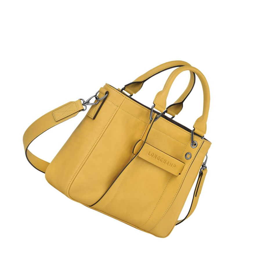 Longchamp 3D S Handtas Dames Geel | NL-JM54361