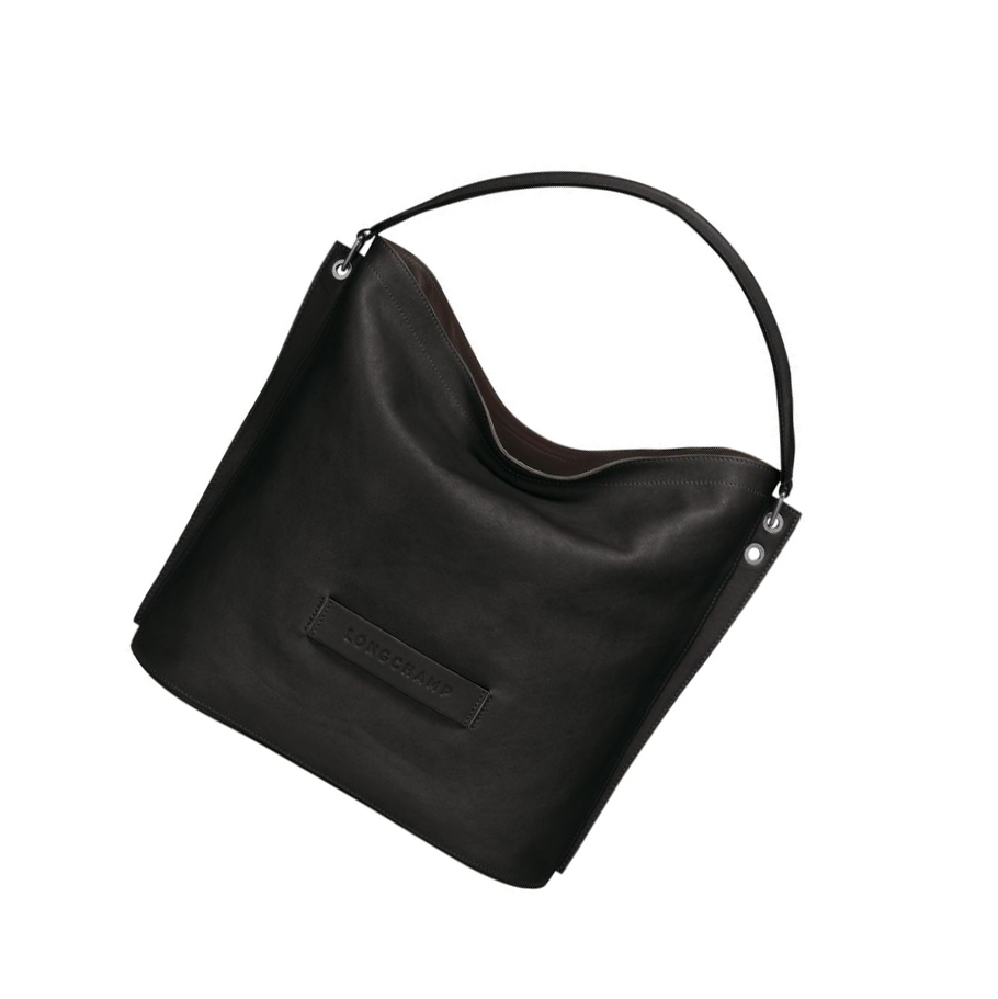 Longchamp 3D Schoudertassen Dames Zwart | NL-HJ07183