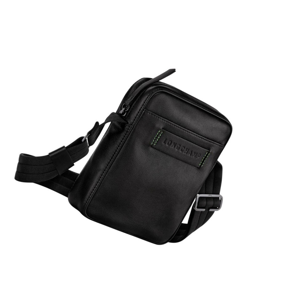 Longchamp 3D Ultra Black S Crossbodytassen Heren Zwart | NL-HE41270