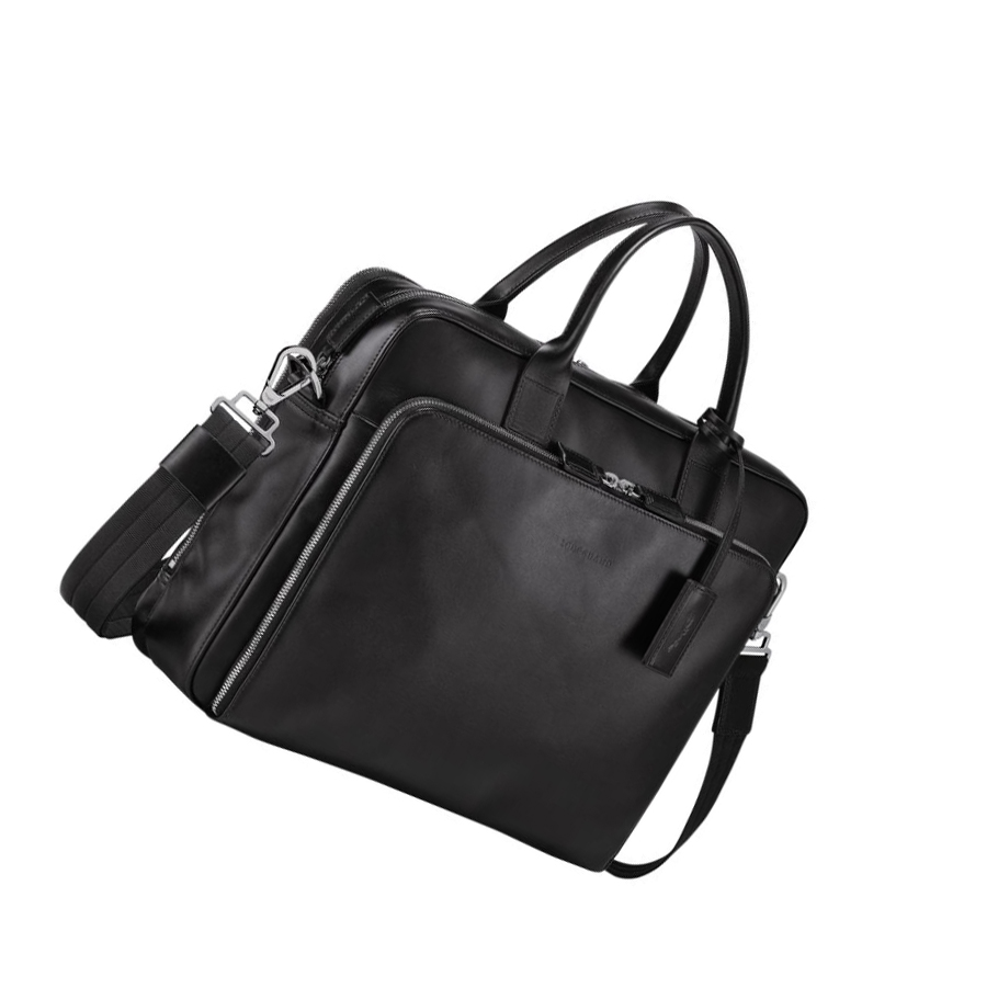 Longchamp Baxi M Aktetas Heren Zwart | NL-MF47032