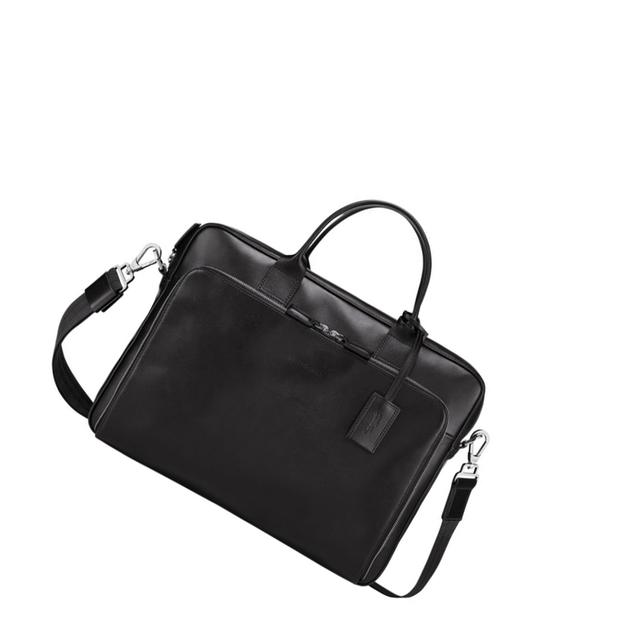 Longchamp Baxi M Aktetas Heren Zwart | NL-MF47032