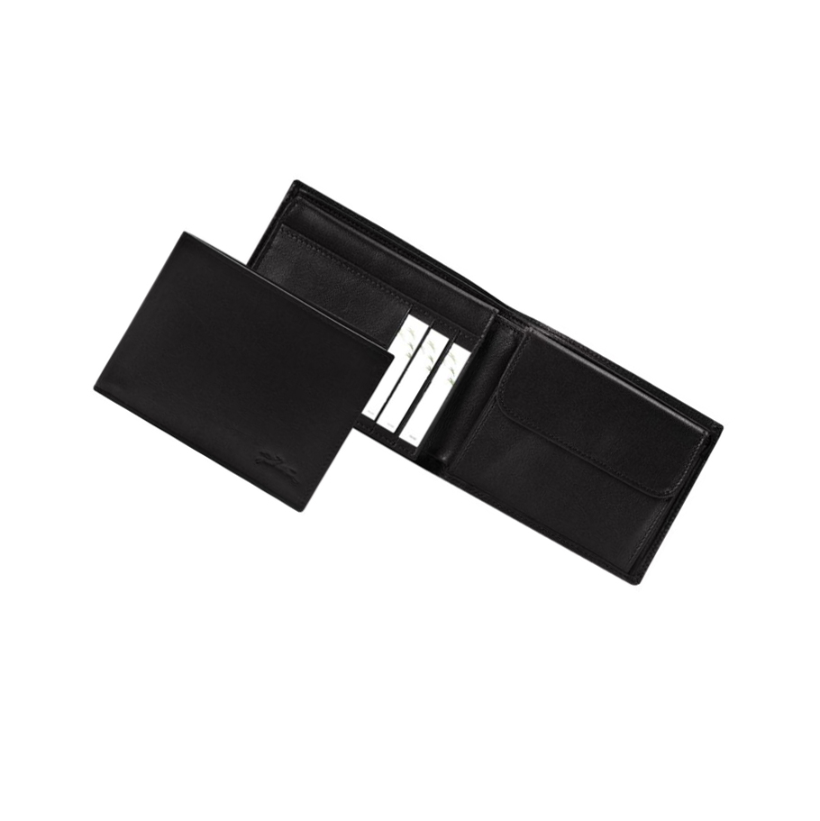Longchamp Baxi Portefeuille Heren Zwart | NL-KW53124