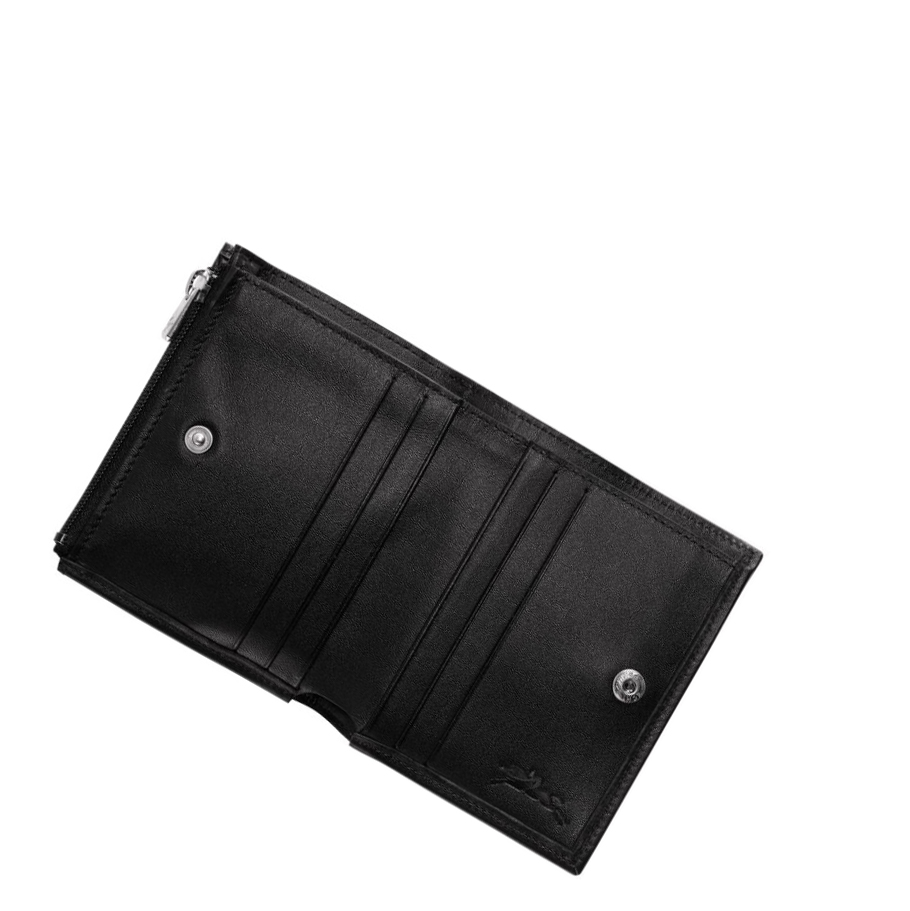 Longchamp Baxi Portefeuille Heren Zwart | NL-PC23604
