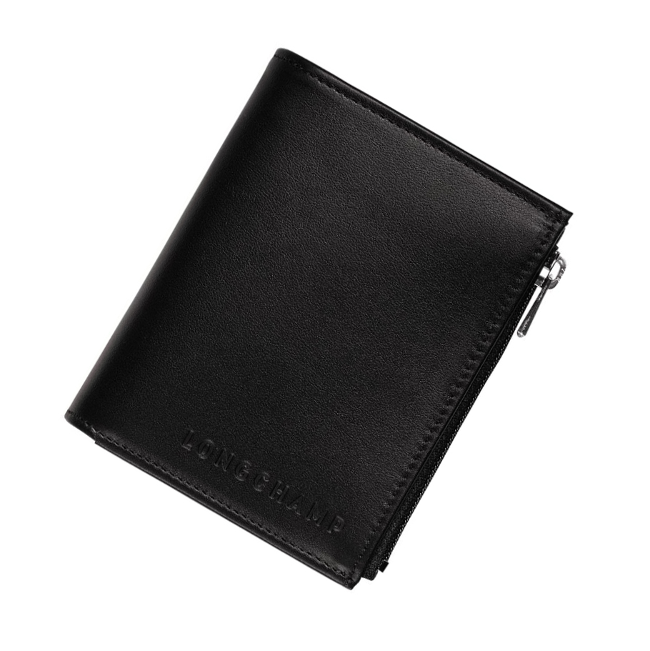 Longchamp Baxi Portefeuille Heren Zwart | NL-PC23604