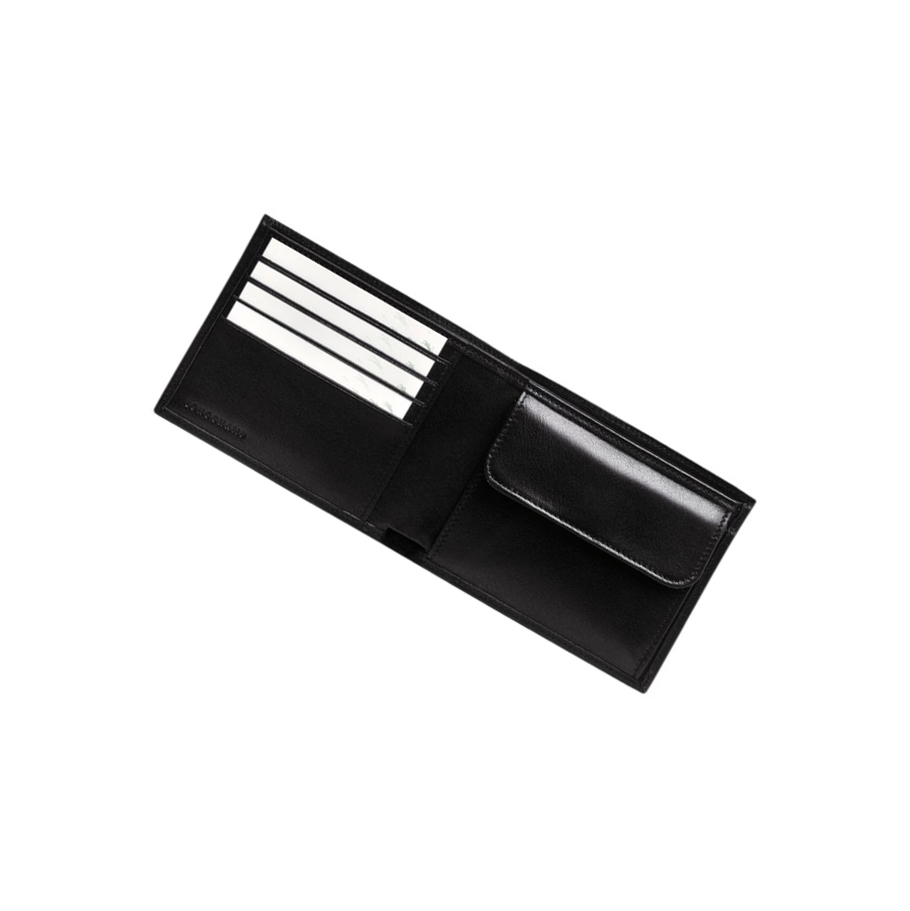 Longchamp Baxi Portefeuille Heren Zwart | NL-SW17934