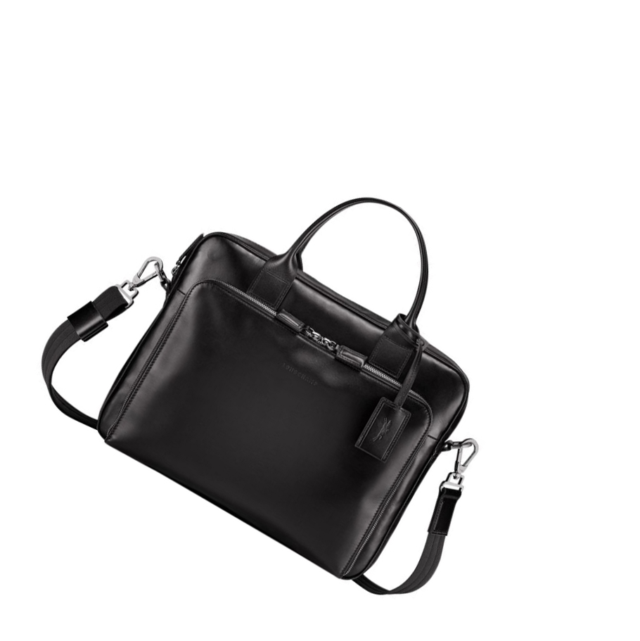 Longchamp Baxi S Aktetas Heren Zwart | NL-NG58736