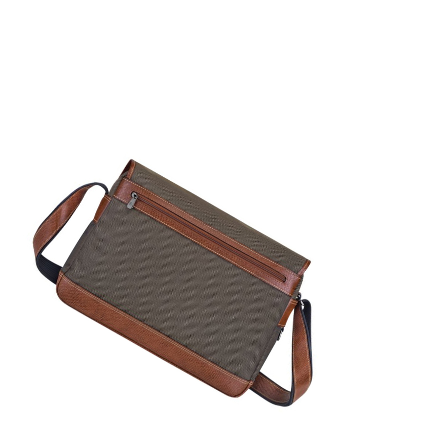 Longchamp Boxford Crossbodytassen Heren Bruin | NL-YC62143