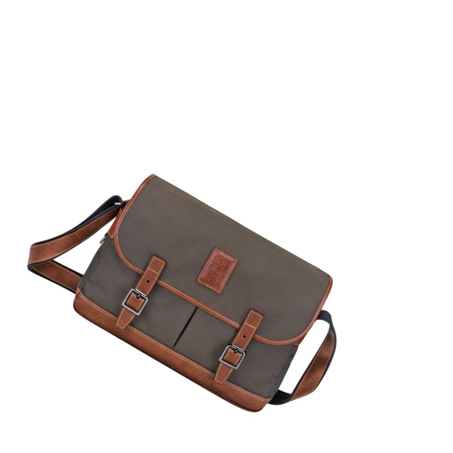 Longchamp Boxford Crossbodytassen Heren Bruin | NL-YC62143