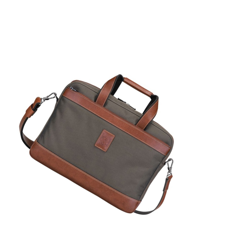 Longchamp Boxford L Aktetas Heren Bruin | NL-FV86403