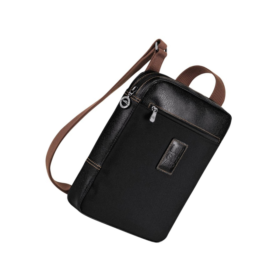 Longchamp Boxford L Crossbodytassen Heren Zwart | NL-QU98043