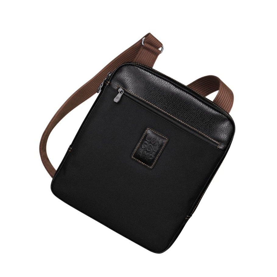 Longchamp Boxford L Crossbodytassen Heren Zwart | NL-QU98043