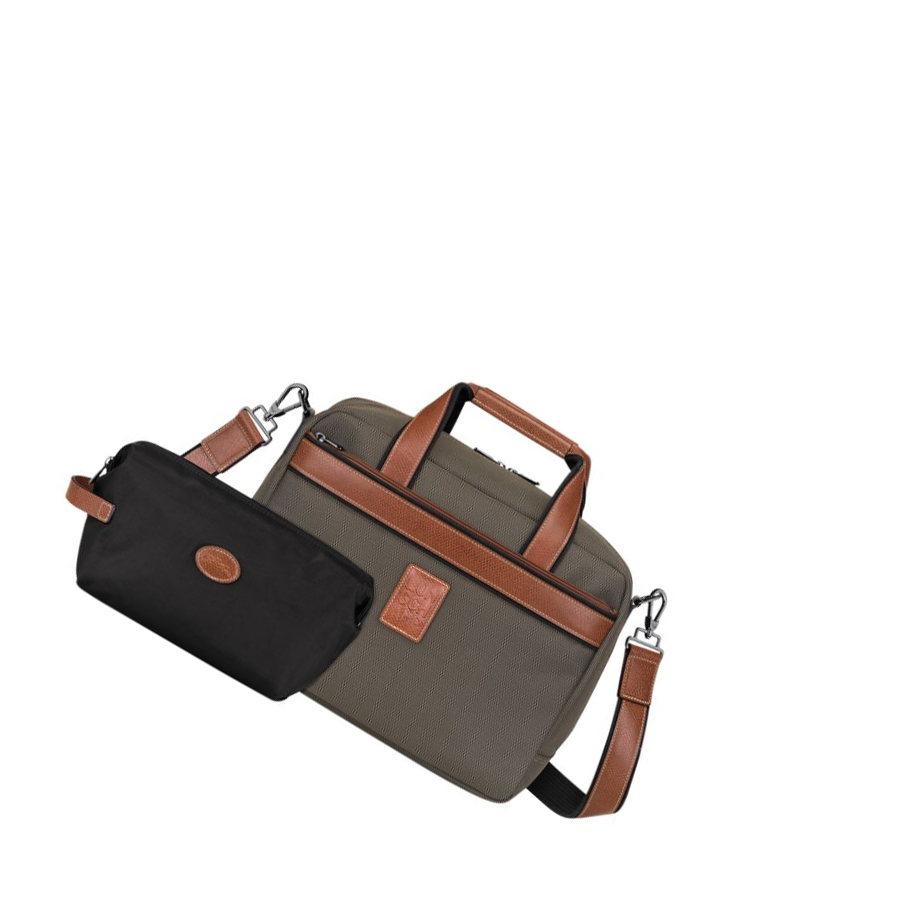 Longchamp Boxford Reistas Dames Bruin | NL-KX74821