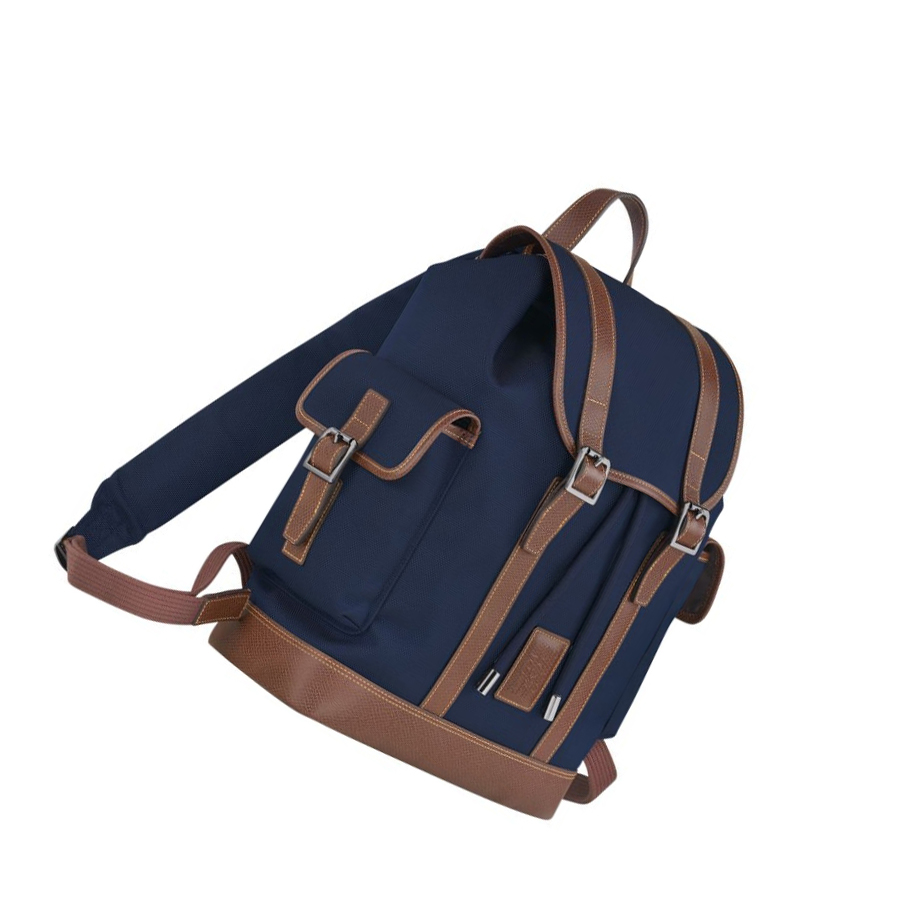 Longchamp Boxford Rugzak Heren Donkerblauw | NL-KF36741