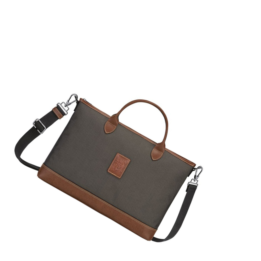Longchamp Boxford S Aktetas Heren Bruin | NL-WZ72631