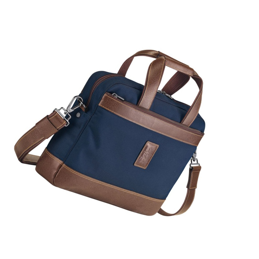 Longchamp Boxford S Aktetas Heren Donkerblauw | NL-XB75648