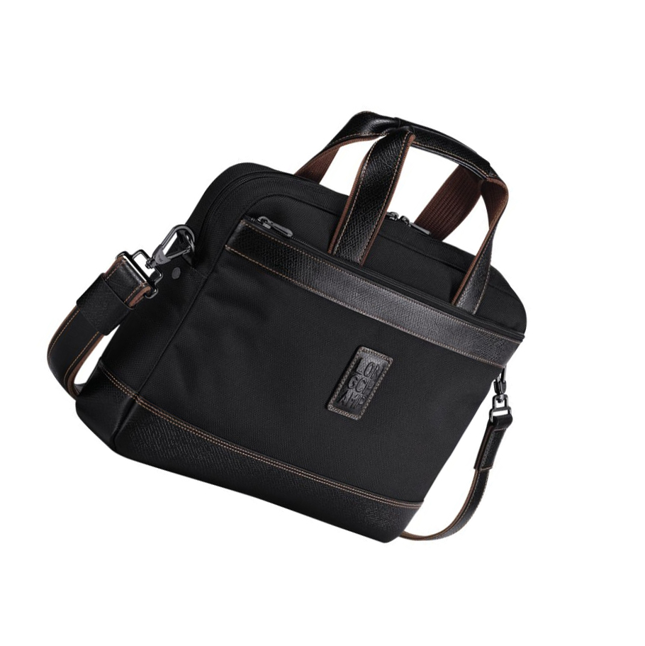 Longchamp Boxford S Aktetas Heren Zwart | NL-HV18459