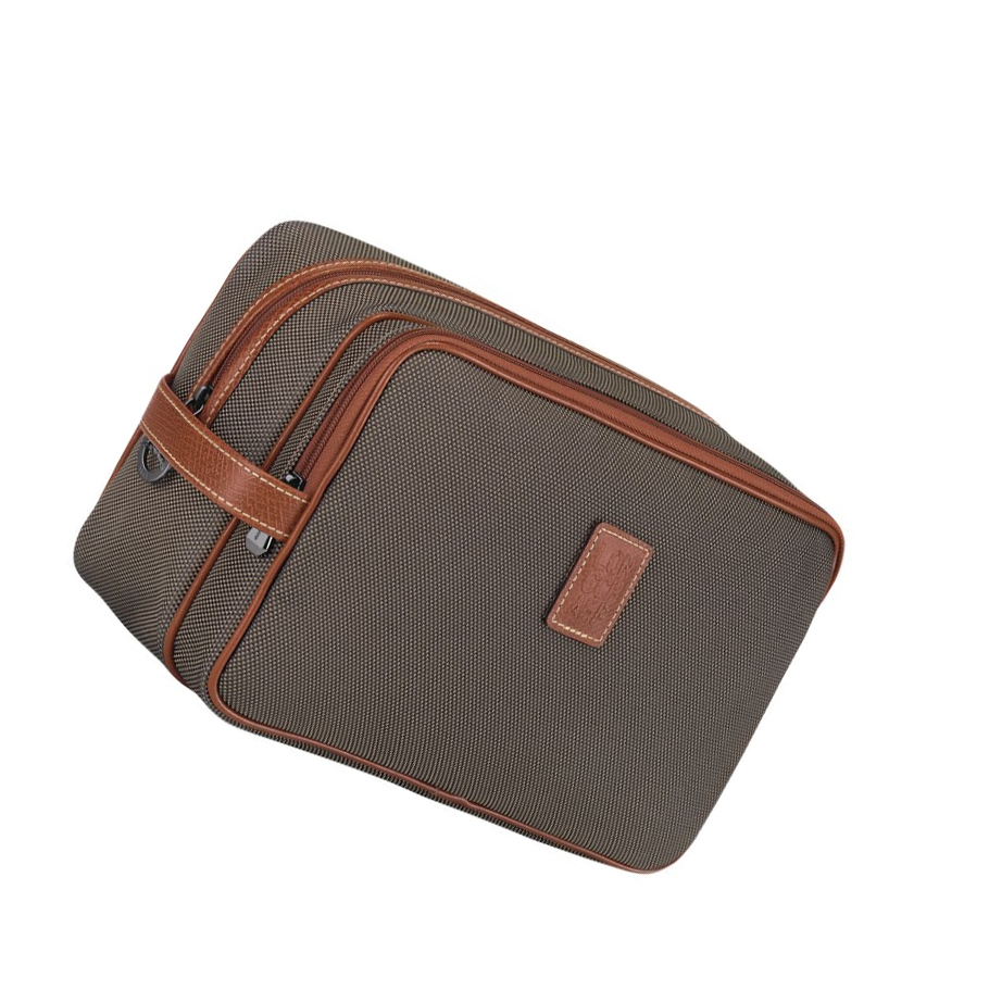 Longchamp Boxford Toilettas Heren Bruin | NL-RJ27683