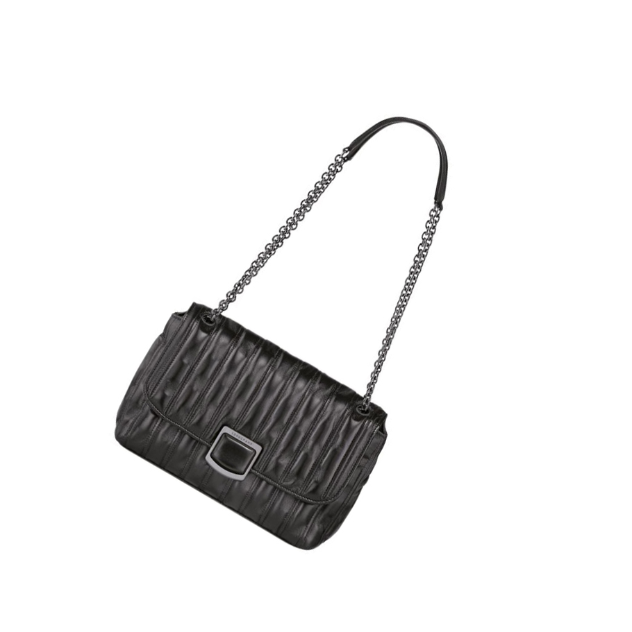 Longchamp Brioche M Crossbodytassen Dames Zwart | NL-LX16795