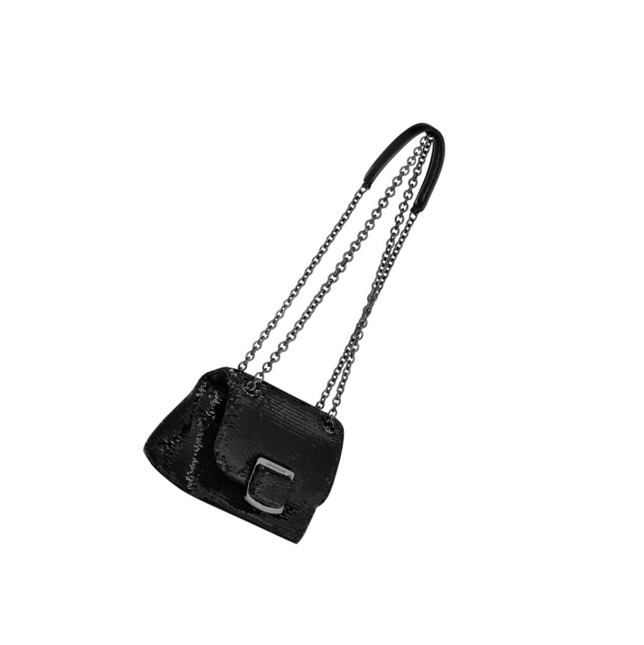Longchamp Brioche Party XS Crossbodytassen Dames Zwart | NL-JG84132