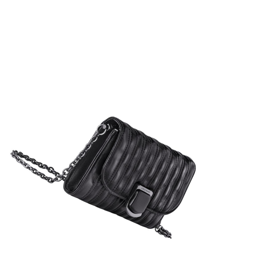 Longchamp Brioche Portefeuille Dames Zwart | NL-HB96075