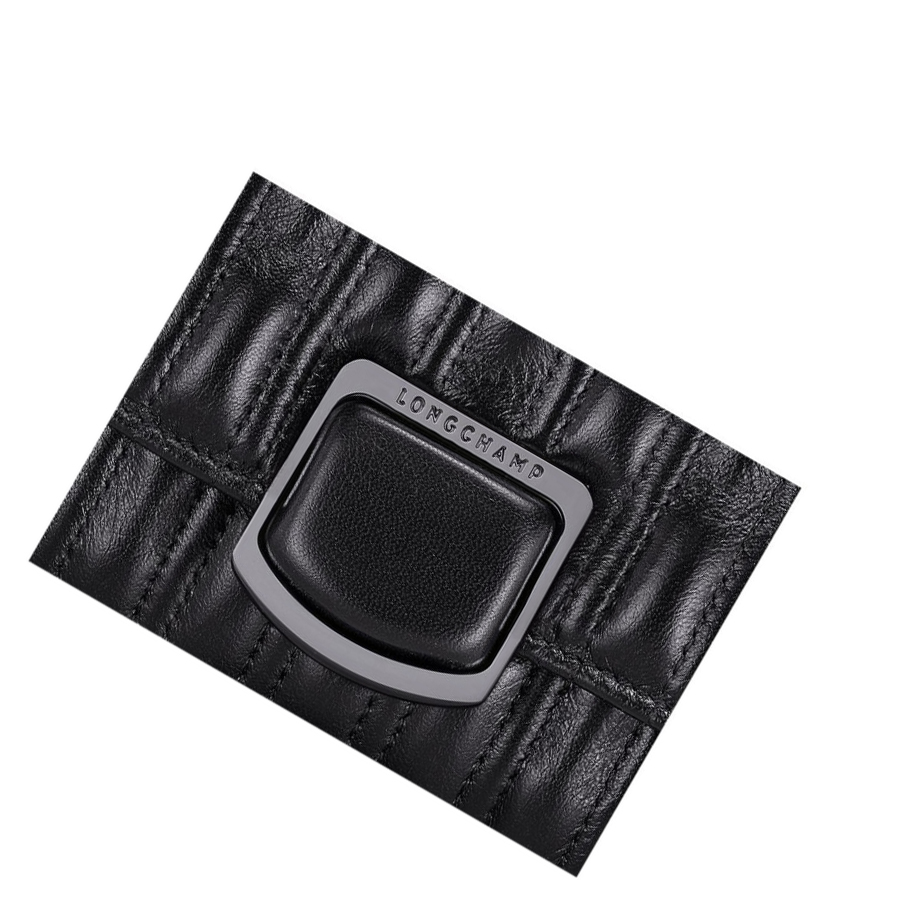 Longchamp Brioche Portefeuille Dames Zwart | NL-HB96075