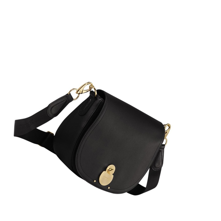 Longchamp Cavalcade M Crossbodytassen Dames Zwart | NL-XT10982