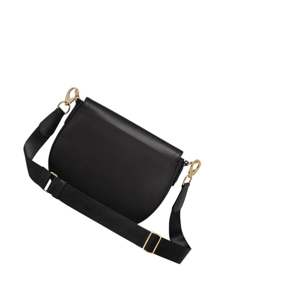 Longchamp Cavalcade M Crossbodytassen Dames Zwart | NL-XT10982