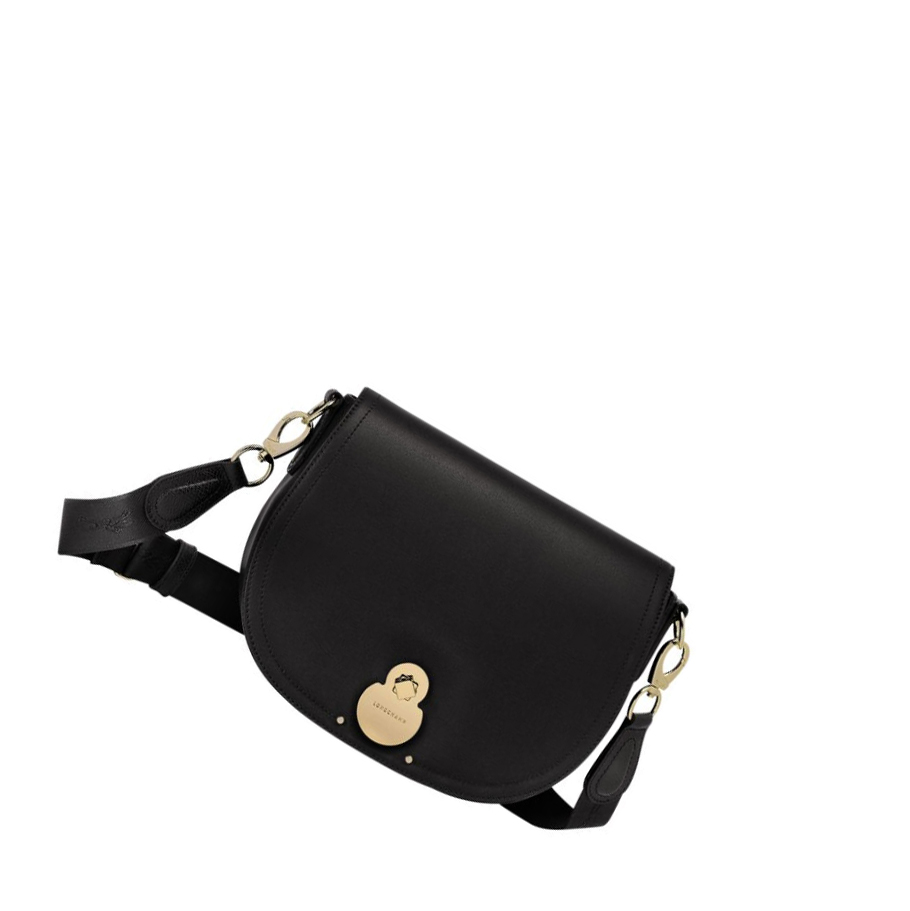 Longchamp Cavalcade M Crossbodytassen Dames Zwart | NL-XT10982