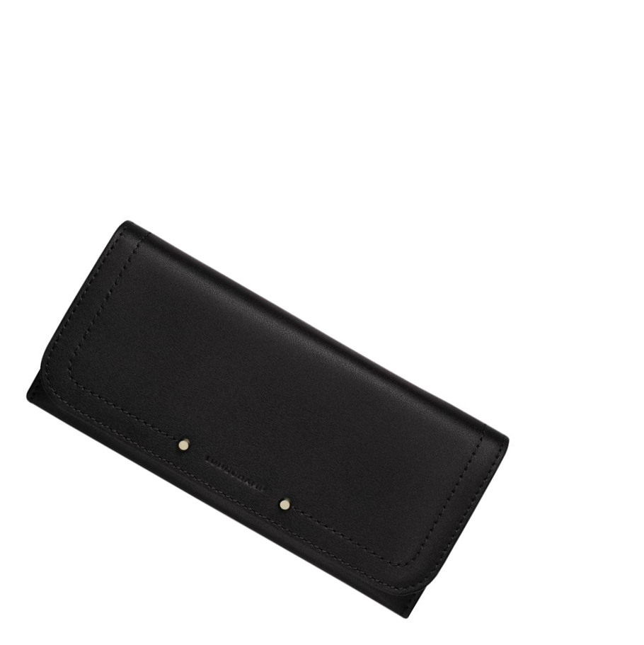 Longchamp Cavalcade Portefeuille Dames Zwart | NL-UR21706