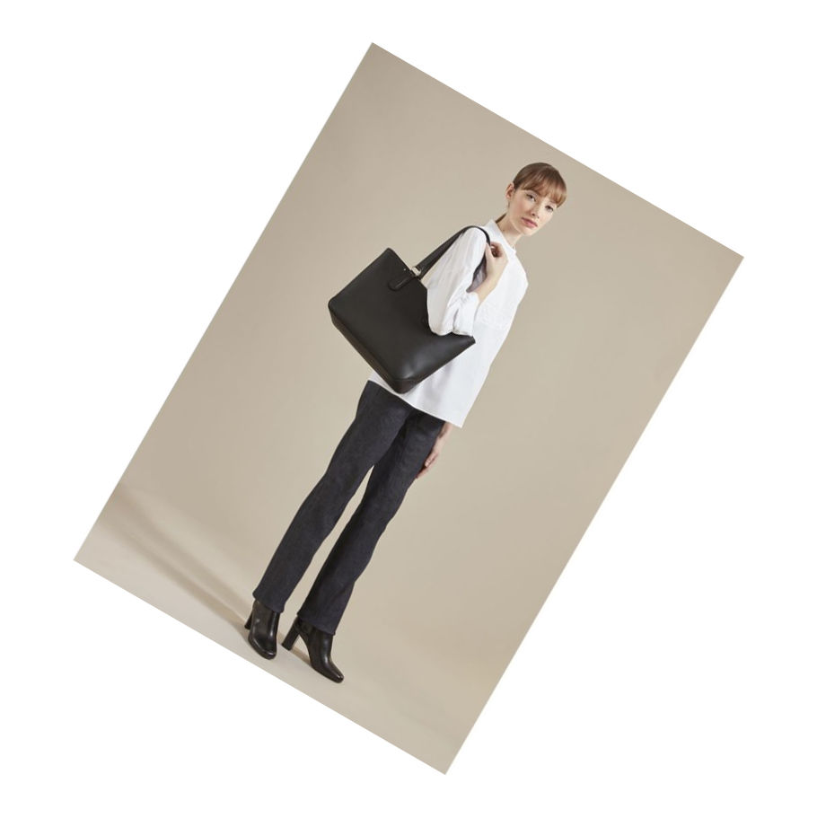 Longchamp Cavalcade Shopper Tas Dames Zwart | NL-QT73812