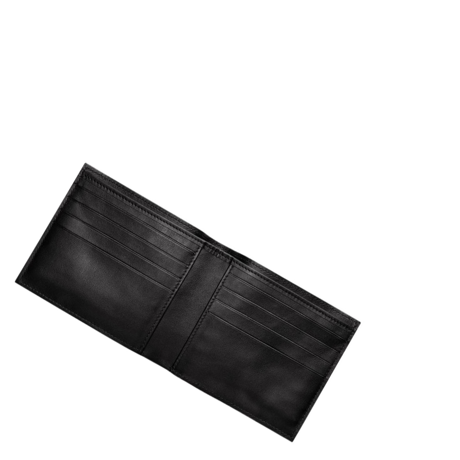 Longchamp Croco Block Portefeuille Dames Zwart | NL-HS84723
