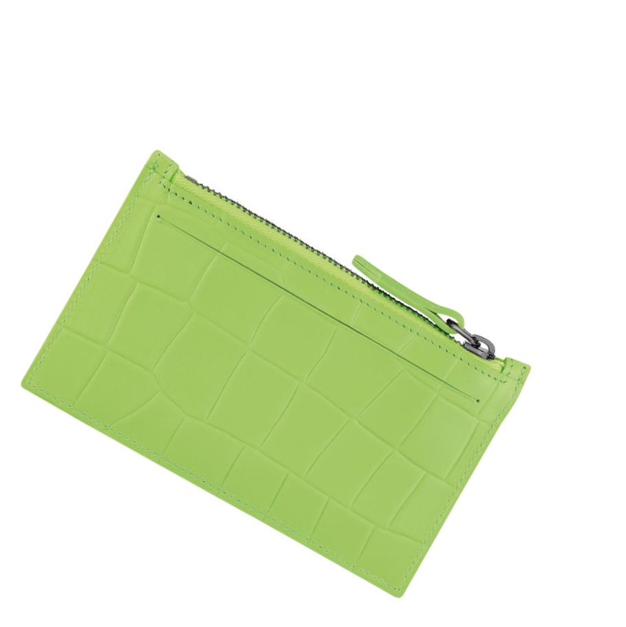 Longchamp Croco Block Portemonnee Heren Groen | NL-JK02875