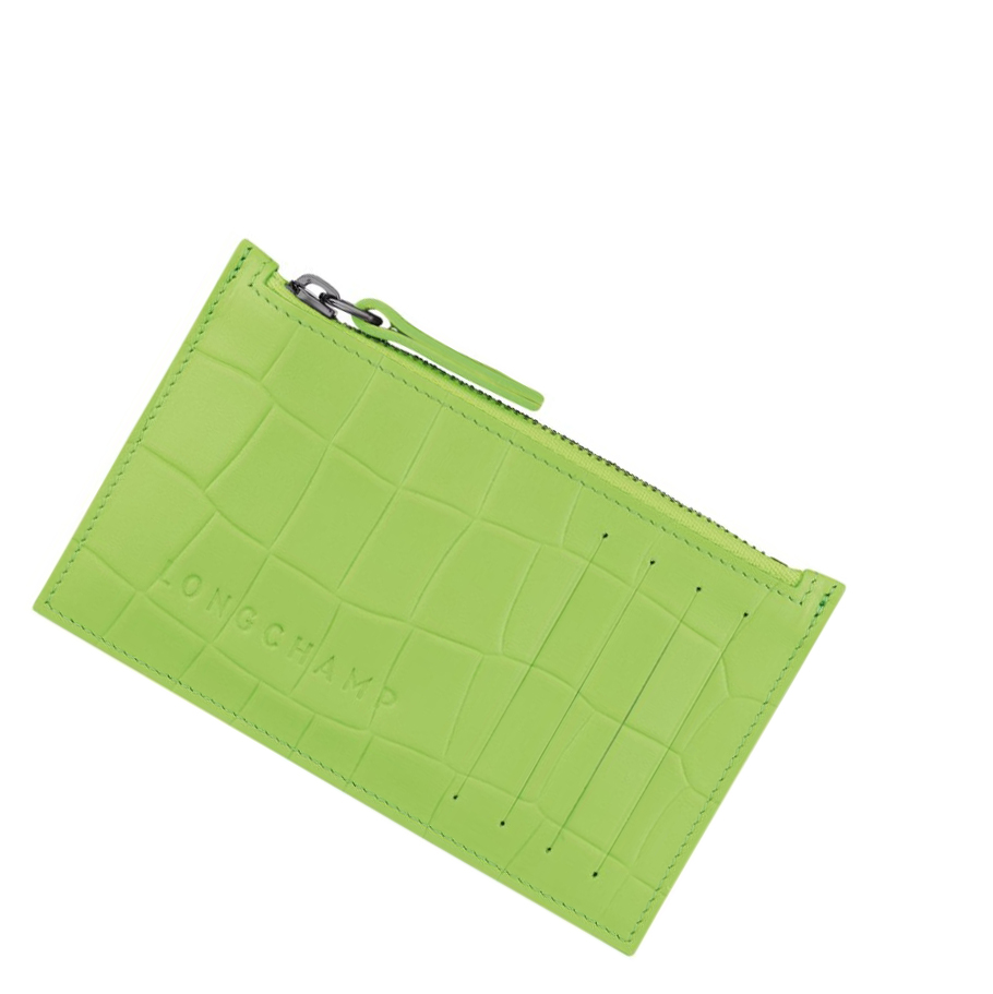 Longchamp Croco Block Portemonnee Heren Groen | NL-JK02875