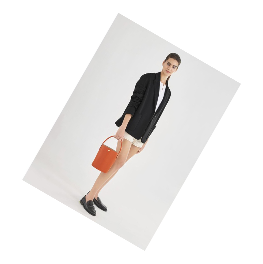 Longchamp Cuir De Russie Handtas Dames Oranje | NL-ID14738