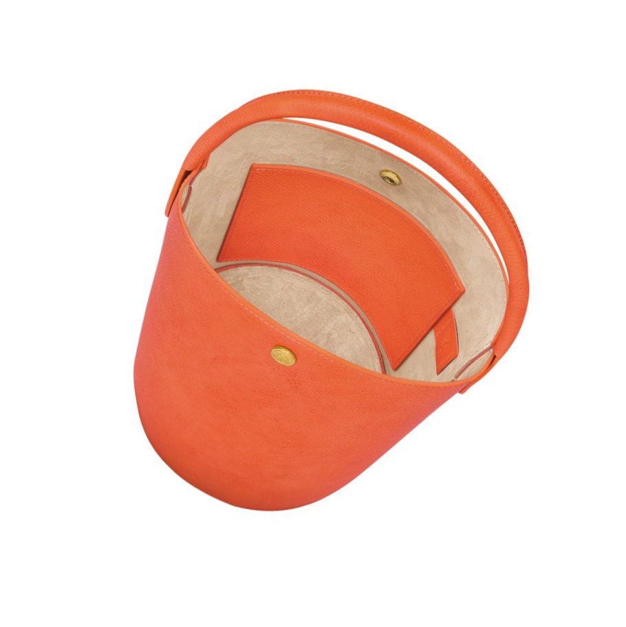 Longchamp Cuir De Russie Handtas Dames Oranje | NL-ID14738