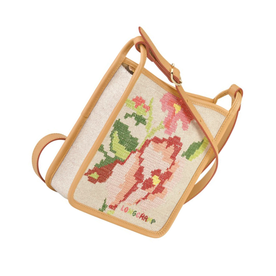 Longchamp Le Foulonné Brodé S Crossbodytassen Dames Roze | NL-IE20193