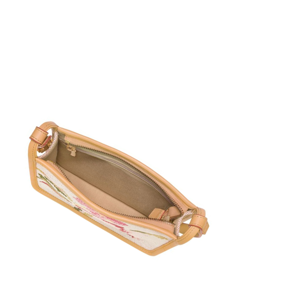 Longchamp Le Foulonné Brodé S Crossbodytassen Dames Roze | NL-IE20193