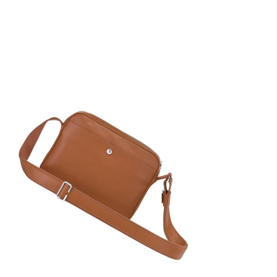 Longchamp Le Foulonné Crossbodytassen Heren Bruin | NL-WI16259
