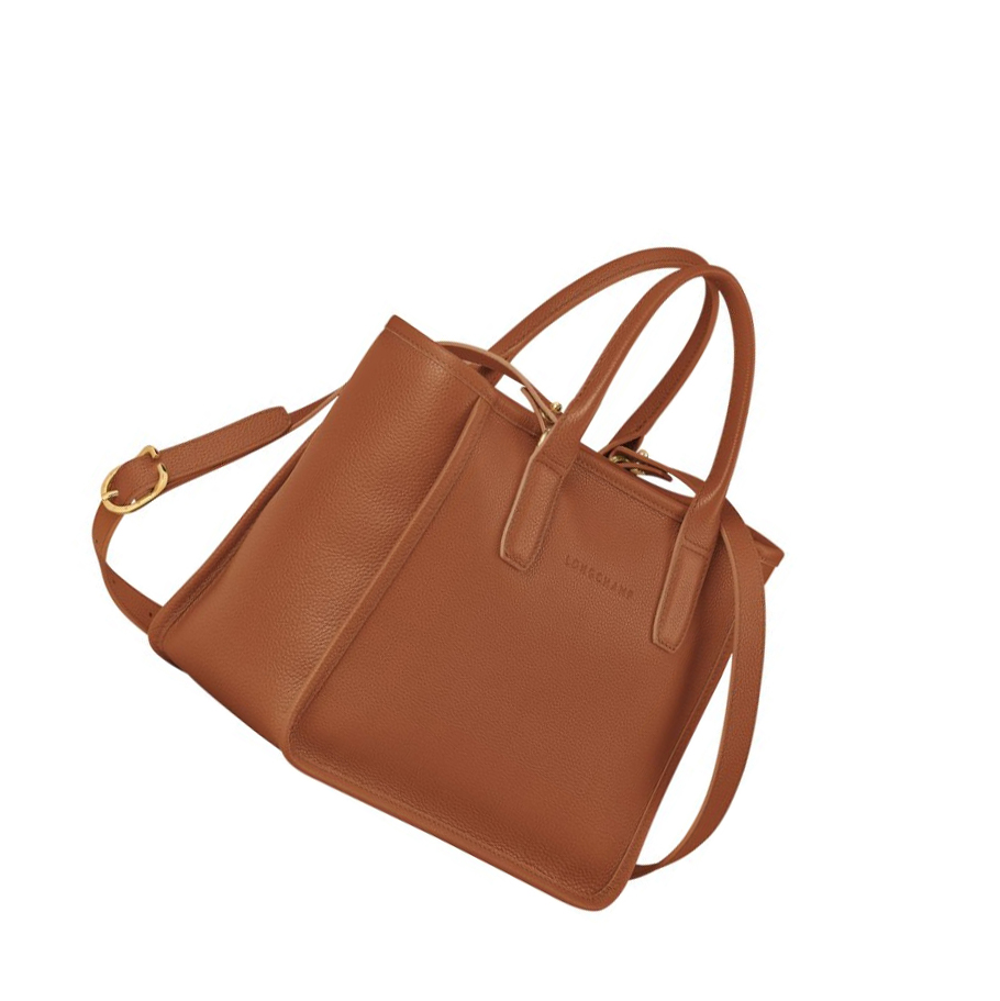 Longchamp Le Foulonné Handtas Dames Bruin | NL-QP20714
