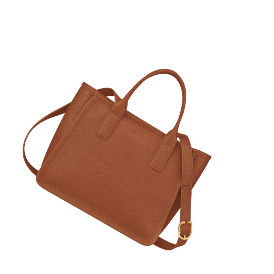 Longchamp Le Foulonné Handtas Dames Bruin | NL-QP20714
