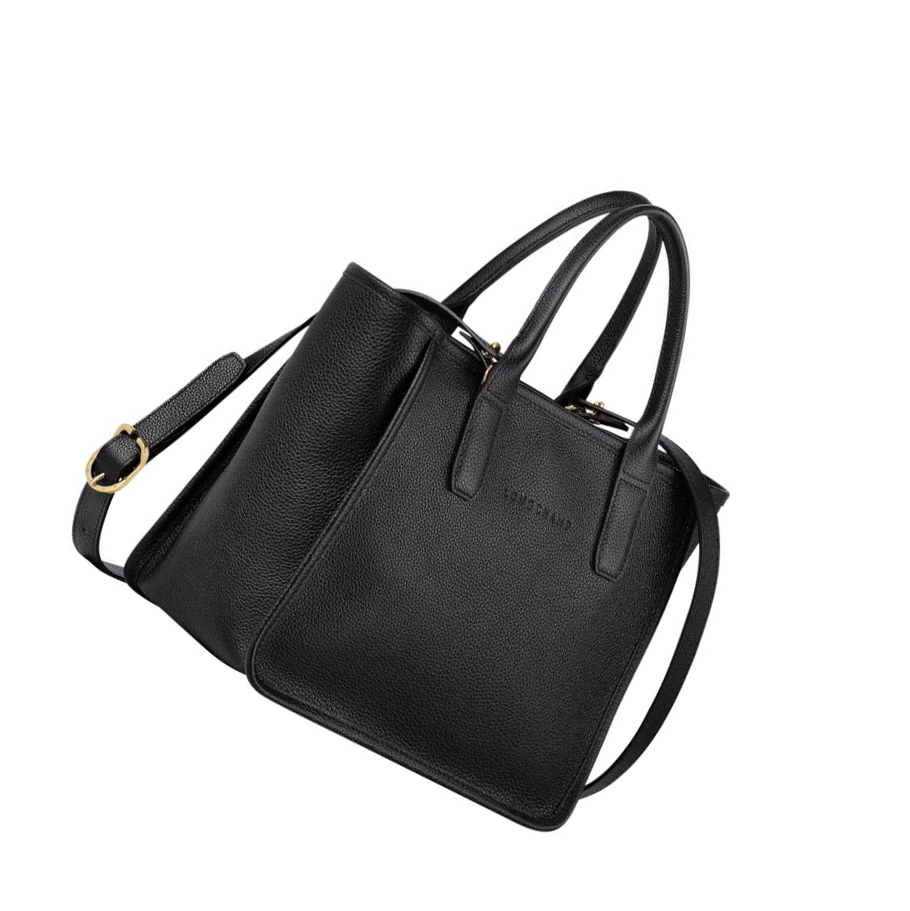Longchamp Le Foulonné Handtas Dames Zwart | NL-VJ69472