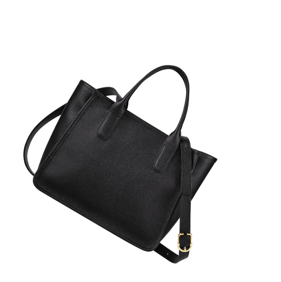 Longchamp Le Foulonné Handtas Dames Zwart | NL-VJ69472