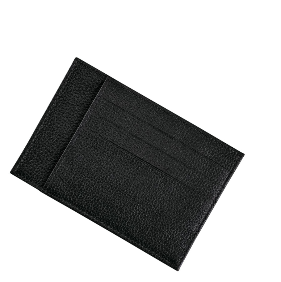 Longchamp Le Foulonné Kaarthouder Dames Zwart | NL-AX35614