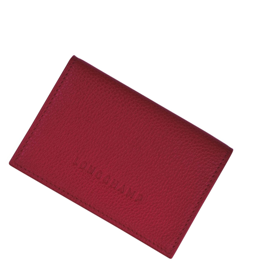 Longchamp Le Foulonné Kaarthouder Dames Rood | NL-ZI63470