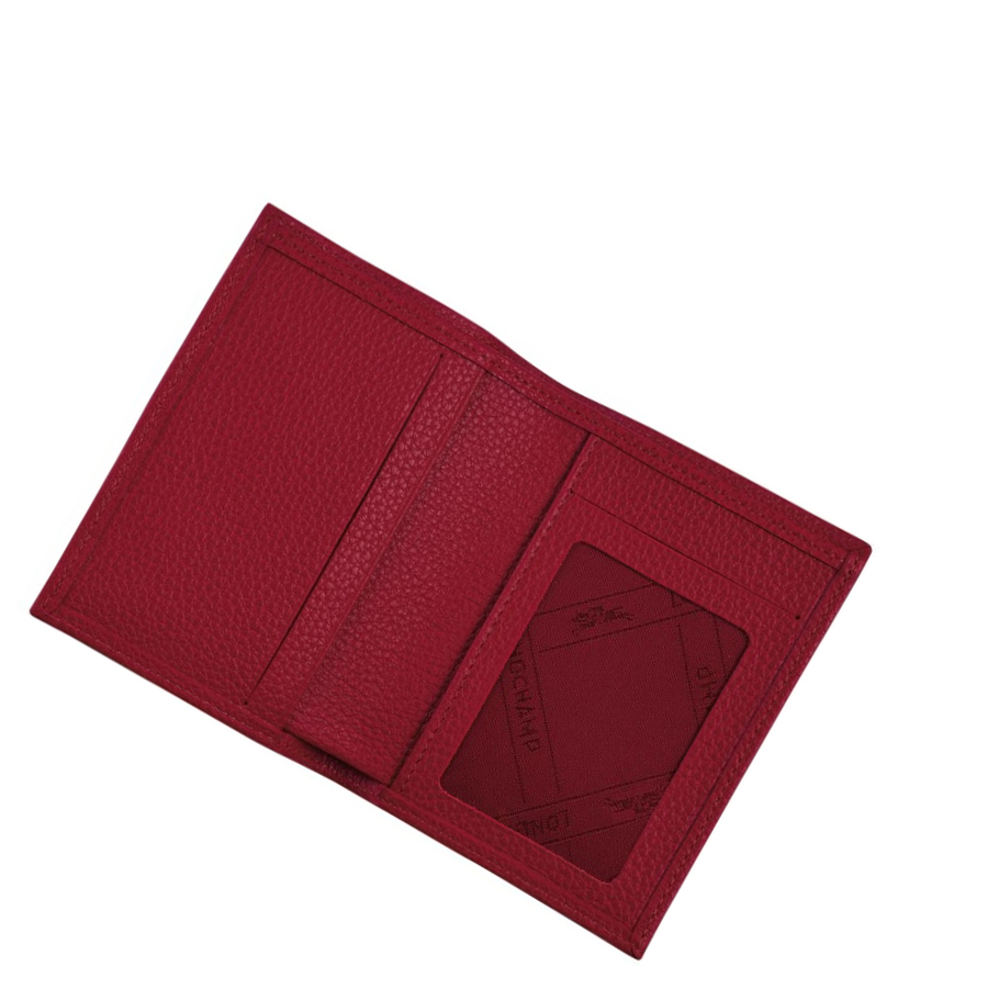Longchamp Le Foulonné Kaarthouder Heren Rood | NL-DK42931