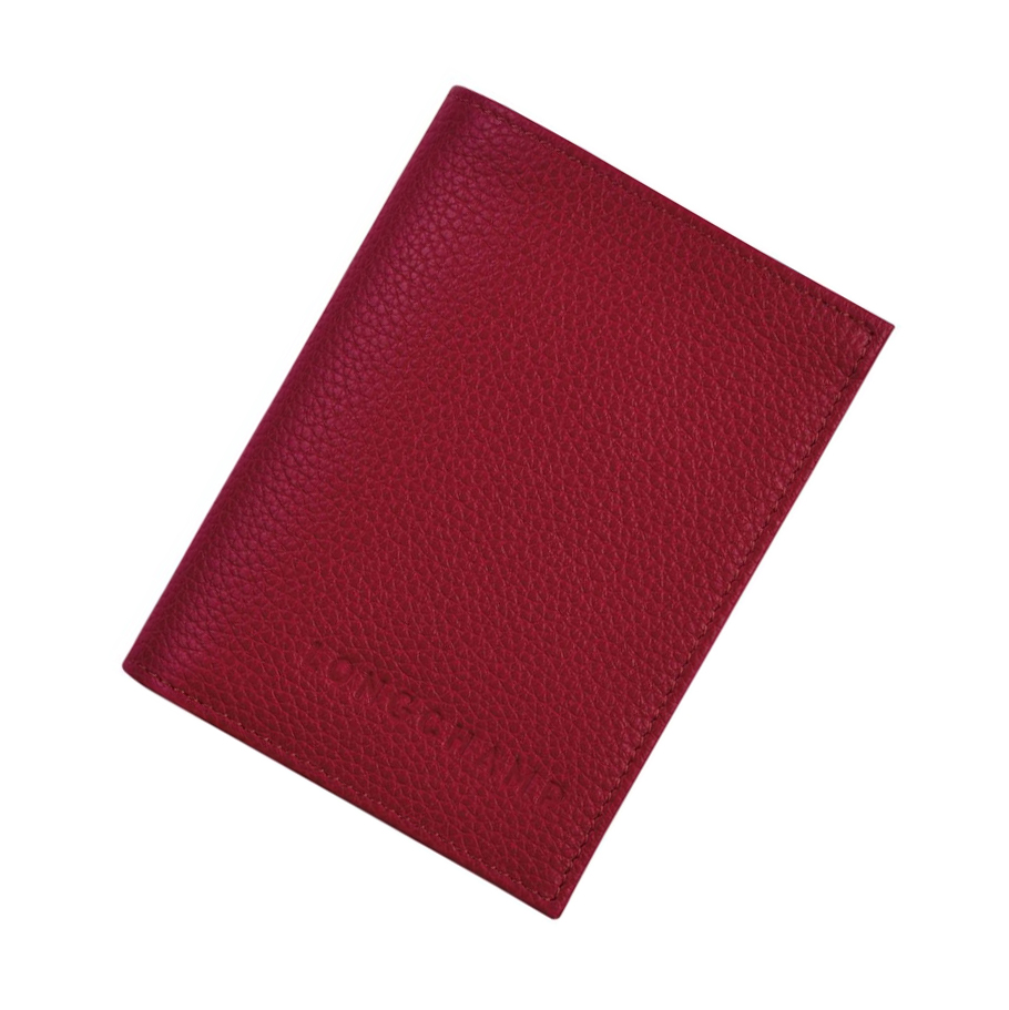 Longchamp Le Foulonné Kaarthouder Heren Rood | NL-DK42931