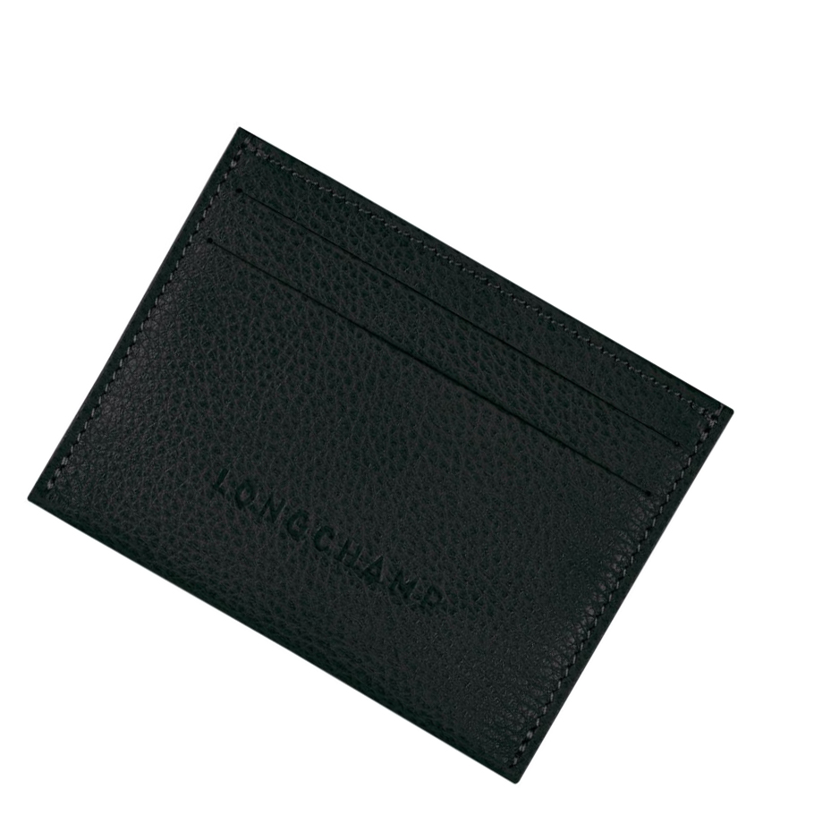 Longchamp Le Foulonné Kaarthouder Heren Zwart | NL-QF72684