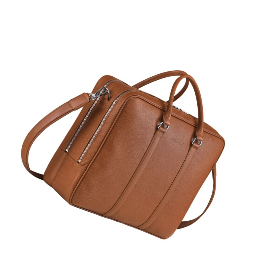 Longchamp Le Foulonné L Aktetas Heren Bruin | NL-ZW07641
